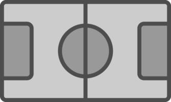 Table Football Line Filled Greyscale Icon Design vector