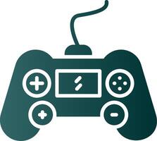 Gaming Console Glyph Gradient Icon vector