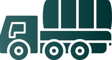 Lorry Glyph Gradient Icon vector