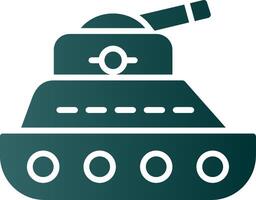 Tank Glyph Gradient Icon vector