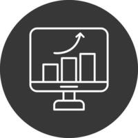 Improvement Line Inverted Icon Design vector