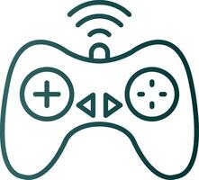 Controller Line Gradient Icon vector