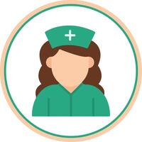 Nursing Flat Circle Icon vector