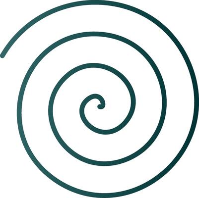 Spin Drum Line Gradient Icon