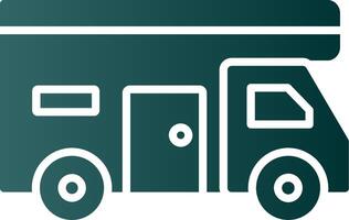 Camper Glyph Gradient Icon vector