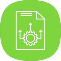 Workflow Line Curve Icon Design vector