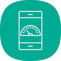 Dashboard Line Curve Icon Design vector