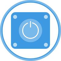Power Flat Circle Icon vector