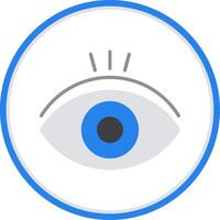 View Flat Circle Icon vector