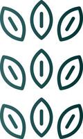 Sesame Line Gradient Icon vector