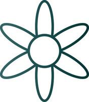 Amaryllis Line Gradient Icon vector