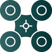 Drone Glyph Gradient Icon vector