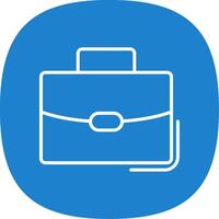 Bag Line Curve Icon Design vector