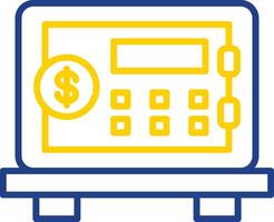 Safety Box Line Two Colour Icon Design vector