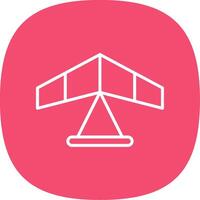 Gliding Line Curve Icon Design vector