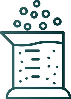 Beaker Line Gradient Icon