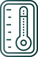 Thermometer Line Gradient Icon vector