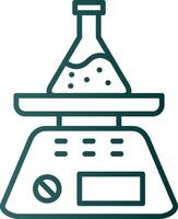 Scale Line Gradient Icon vector