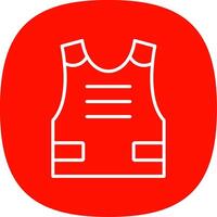 Armour Line Curve Icon Design vector