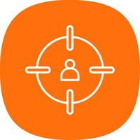 Headshot Line Curve Icon Design vector