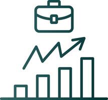 Improvement Line Gradient Icon vector