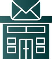 Post Office Glyph Gradient Icon vector