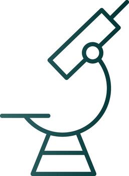 Microscope Line Gradient Icon vector
