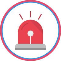 Alarm Flat Circle Icon vector