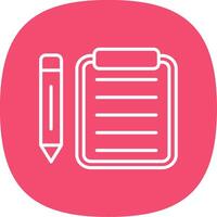 Notes Line Curve Icon Design vector