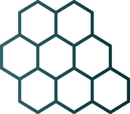 Bee Hive Line Gradient Icon