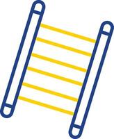 Step Ladder Line Two Colour Icon Design vector