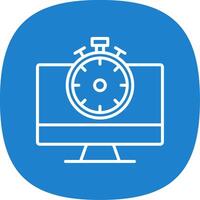 High Speed Communication Line Curve Icon Design vector