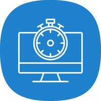 High Speed Communication Line Curve Icon Design vector