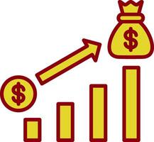 Money Growth Vintage Icon Design vector