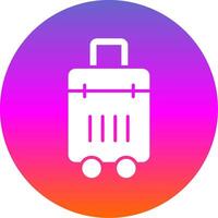 Bag Glyph Gradient Circle Icon Design vector