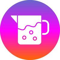 Pitcher Glyph Gradient Circle Icon Design vector