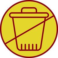 Zero Waste Vintage Icon Design vector