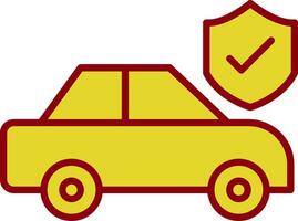 Car Insurance Vintage Icon Design vector