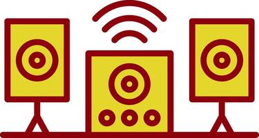 Audio System Vintage Icon Design vector