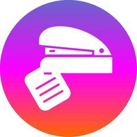 Stapler Glyph Gradient Circle Icon Design vector