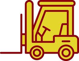 Forklift Vintage Icon Design vector