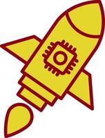 Rocket Vintage Icon Design vector