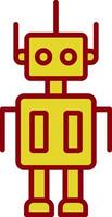 Robot Vintage Icon Design vector
