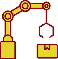 Mechanical Arm Vintage Icon Design vector