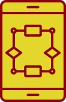 Algorithm Vintage Icon Design vector