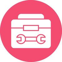 Tool Kit Multi Color Circle Icon vector
