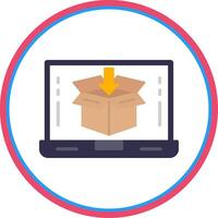 Software Development Flat Circle Icon vector
