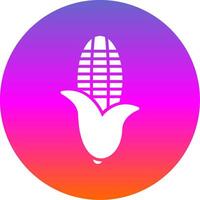 Corn Glyph Gradient Circle Icon Design vector