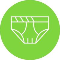 Underwear Multi Color Circle Icon vector