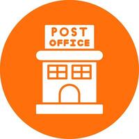 Post Office Multi Color Circle Icon vector